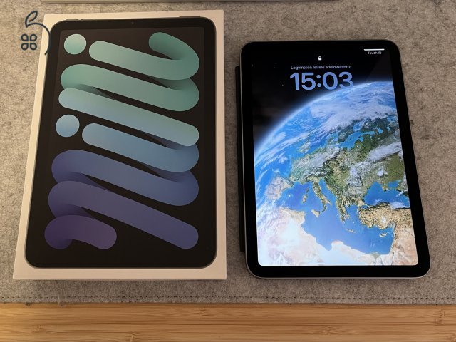 iPad Mini 7, 128GB, WiFi, Space Grey + Smart Folio