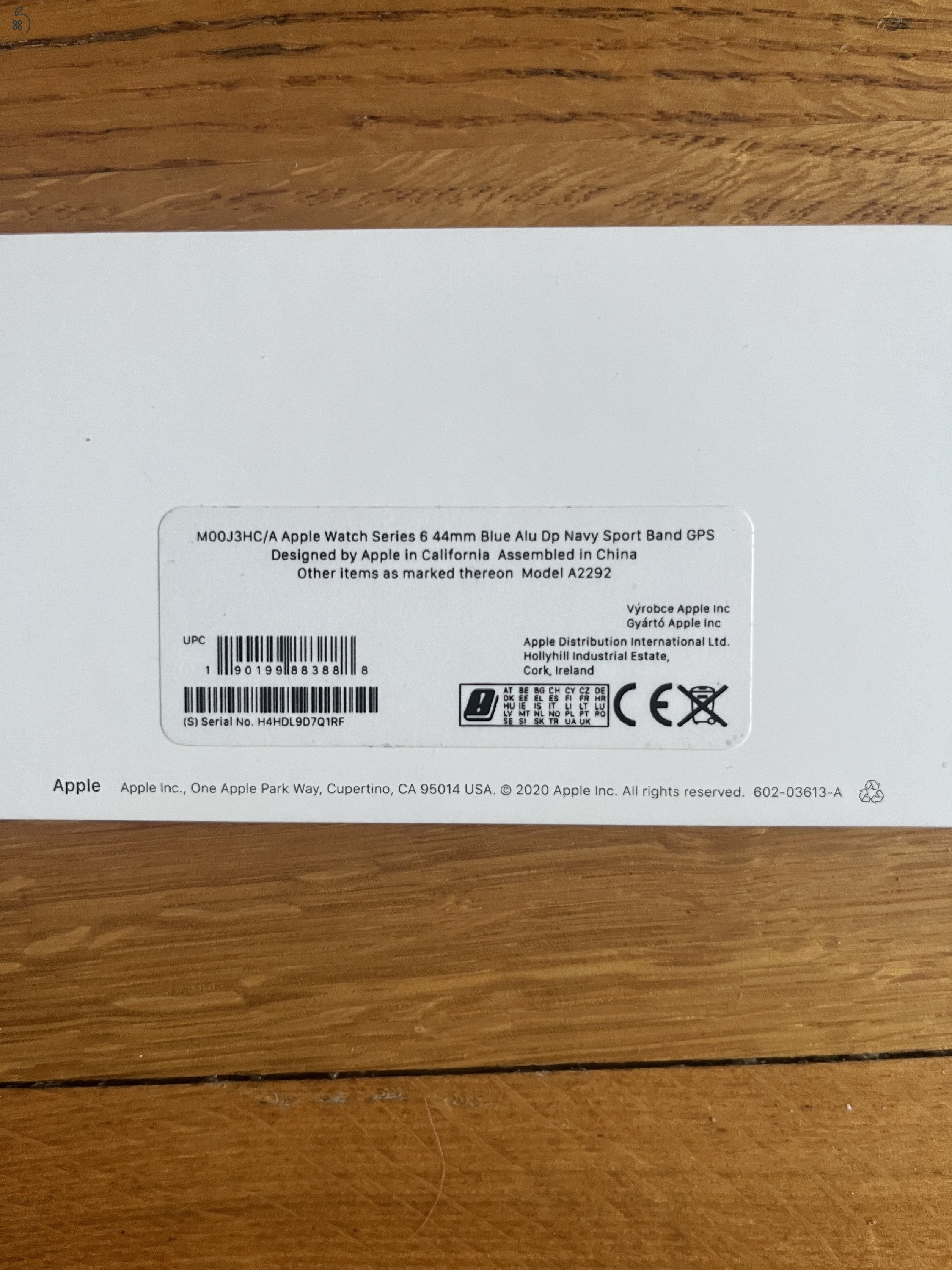 Apple Watch Series 6 44mm Blue Alu Dp Navy Sport Band GPS