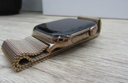 Apple Watch 5 Gold Stainless Steel - 44 mm - Használt, megkímélt