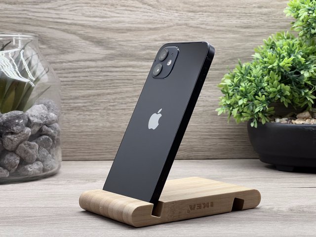 iPhone 12 Black 128GB 2 ÉV Garanciával Számlával Aksi 100%