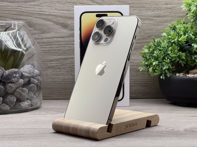 Hibátlan iPhone 14 Pro Max Gold 128GB 2 ÉV Garanciával Számlával Aksi 93%