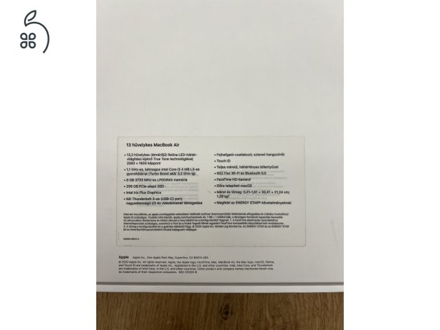 MacBook Air 2020 13” i3 256GB