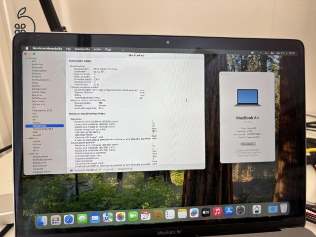 MacBook Air M1 / 8GB / 256GB (szép állapot)