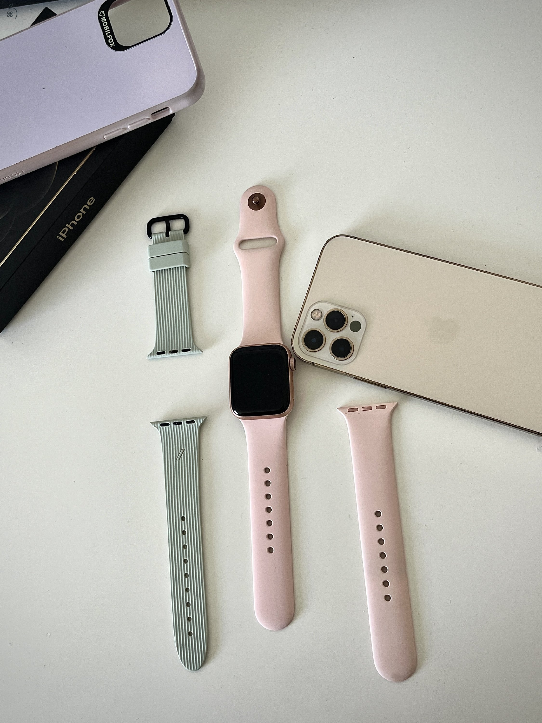 iPhone 12 Pro 128GB + Apple Watch Series 4 + kiegészítők