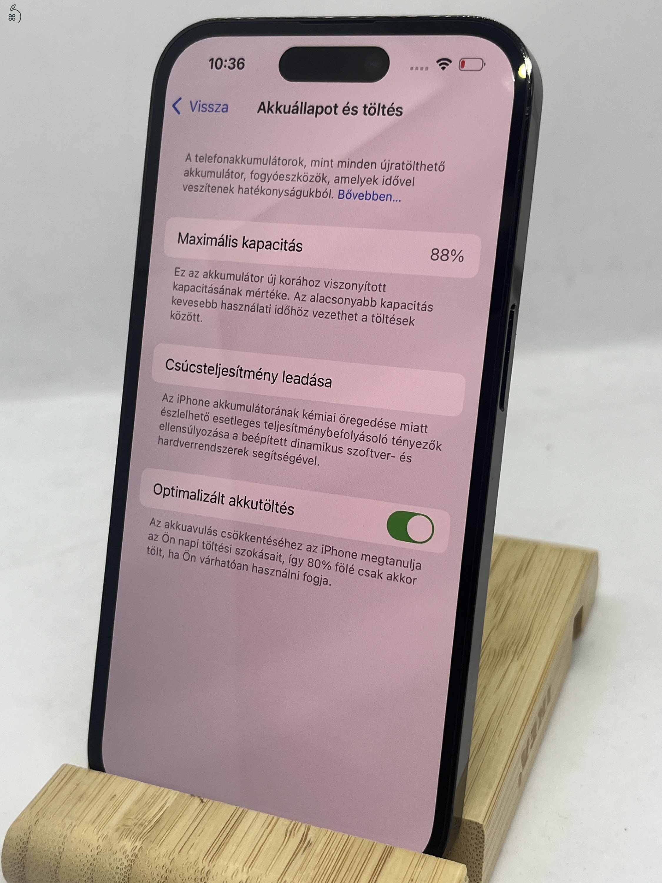 KIFOGÁSTALAN IPHONE 14 PRO 128GB, ÜZLETBŐl, GARANCIÁVAL