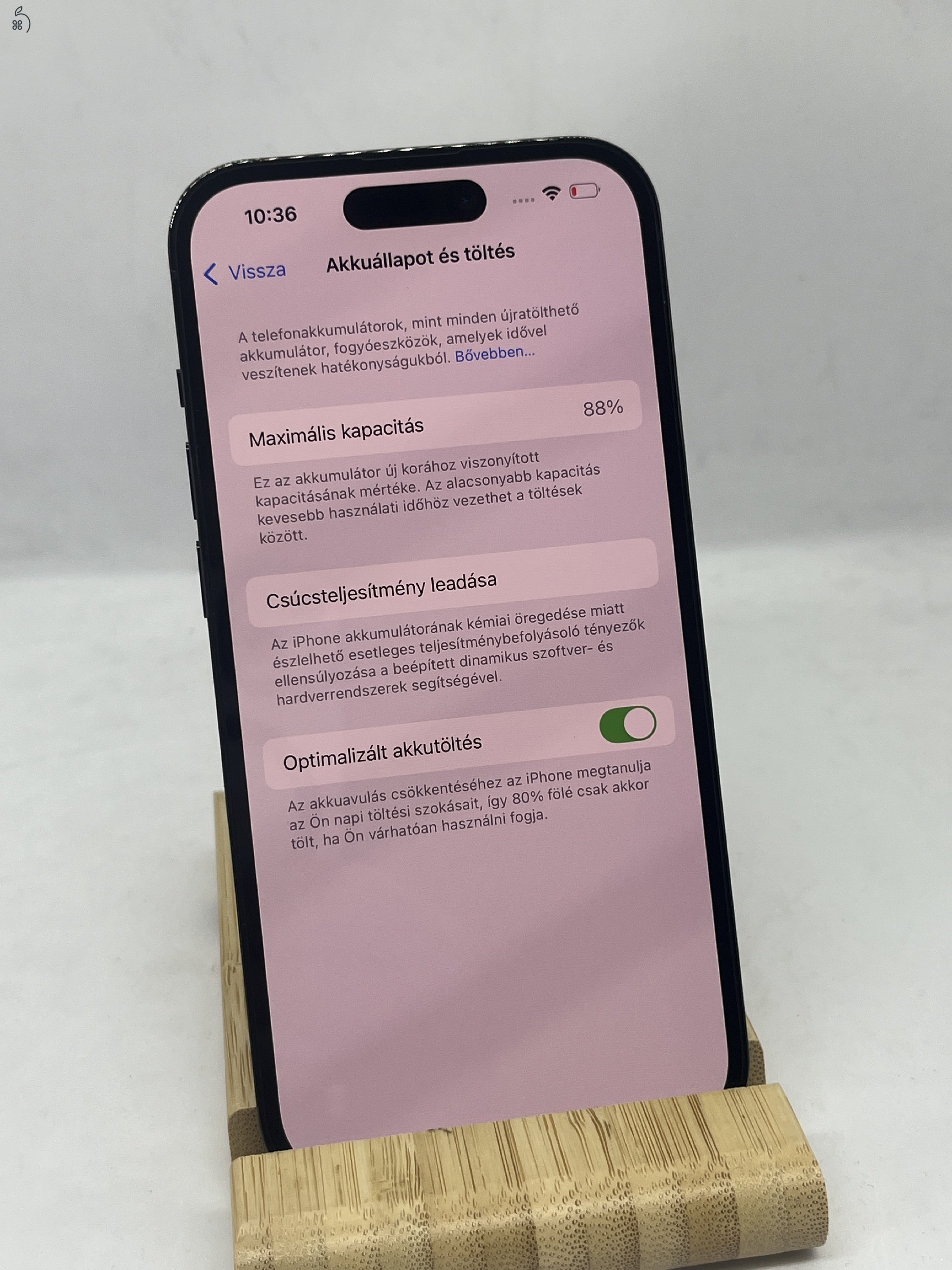 KIFOGÁSTALAN IPHONE 14 PRO 128GB, ÜZLETBŐl, GARANCIÁVAL