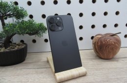 Apple iPhone 15 Pro Max - Black Titanium - Használt, karcmentes