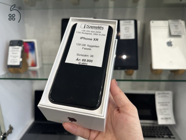 iPhone XR 128GB független fekete új akkuval (38) iszerelés.hu