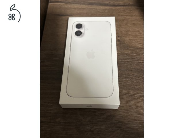 Vadonatúj iPhone 16 PLUS 128GB fehér KÁRTYAFÜGGETLEN! 