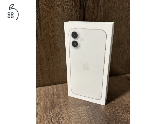 Vadonatúj iPhone 16 PLUS 128GB fehér KÁRTYAFÜGGETLEN! 