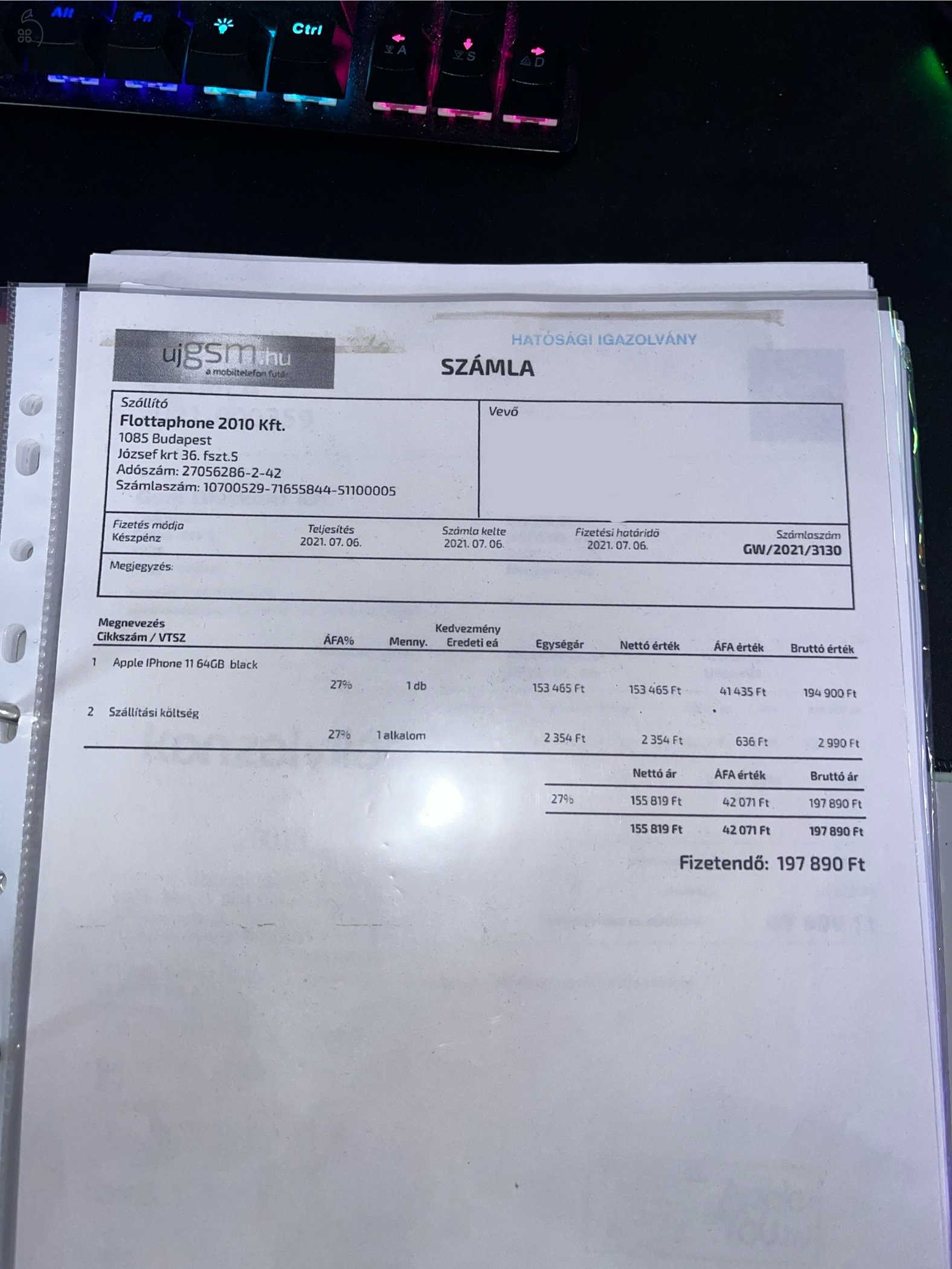 Iphone 11 64 gb független