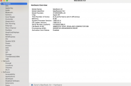 Patika állapotú M1 (8 core CPU) MacBook Air - USA modell