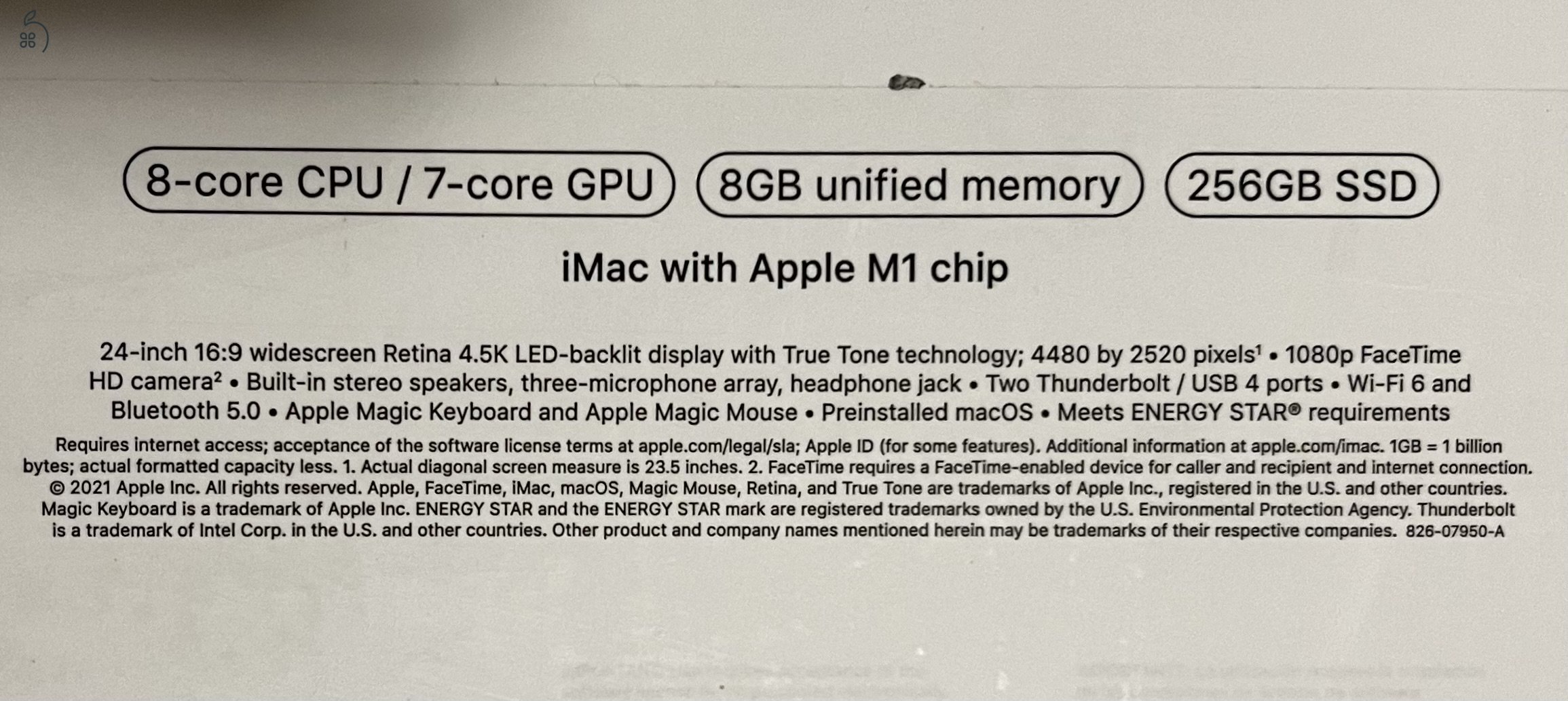 Újszerű Apple M1 iMac 24” USA Modell