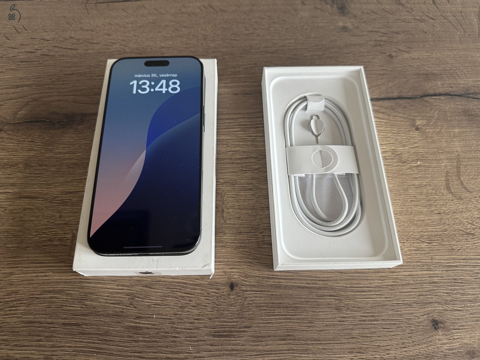 iPhone 16 Pro MAX 256 GB Black Titán - 0 CIKLUS - 100 százalékos Akku - APPLE GARANCIA 