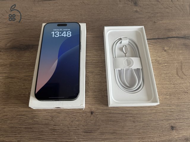 iPhone 16 Pro MAX 256 GB Black Titán - 0 CIKLUS - 100 százalékos Akku - APPLE GARANCIA 