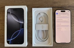 ÚJ - iPhone 16 Pro 128 GB Black Titán - - Apple Garancia - 0 perces, 0 ciklus