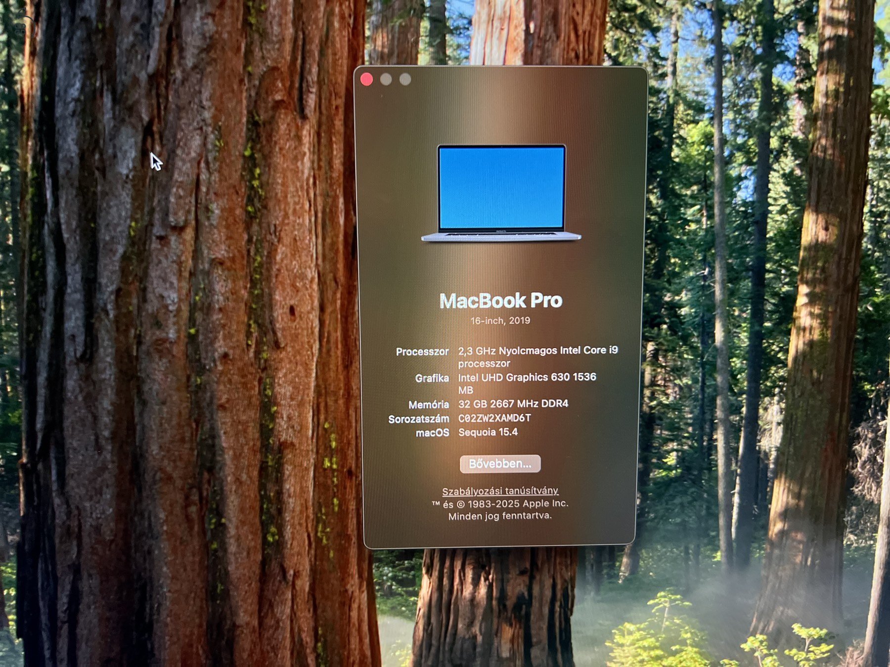 MacBook Pro 16” (2019) – i9 / 32 GB RAM / 8 GB GPU / ÚJ akksi!