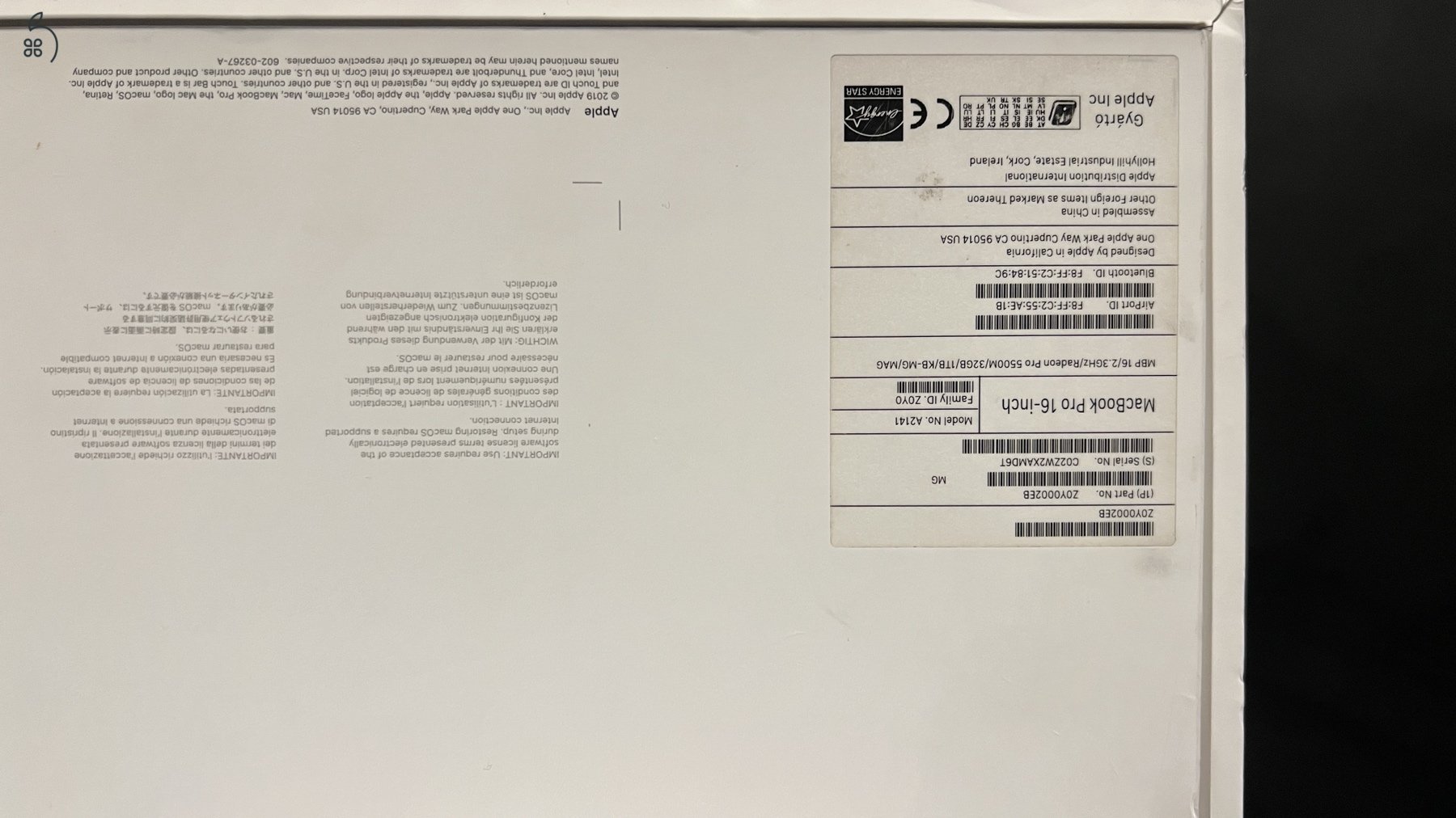 MacBook Pro 16” (2019) – i9 / 32 GB RAM / 8 GB GPU / ÚJ akksi!