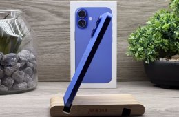 Hibátlan iPhone 16 Ultramarine 128GB 2 ÉV Garanciával Számlával Aksi 100%