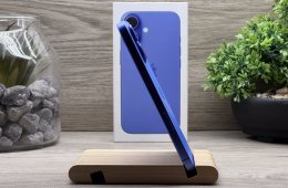 Hibátlan iPhone 16 Ultramarine 128GB 2 ÉV Garanciával Számlával Aksi 100%