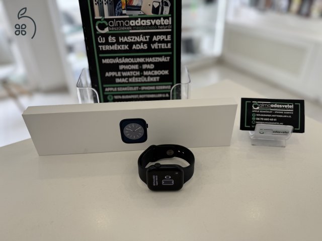 Apple Watch 8 45mm Megkímélt/1-3 hónap gar./Akku 88%/p4275