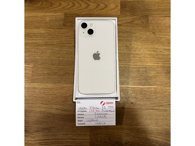 144. Apple iPhone 13 - 128 GB - Fehér
