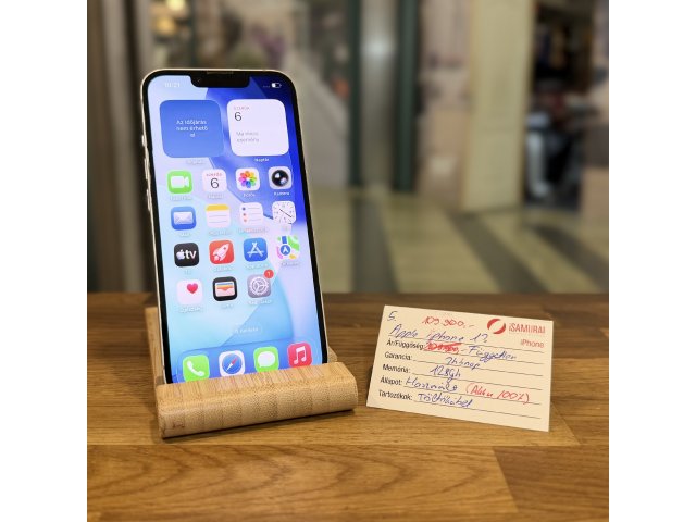 Apple iPhone 13 - 128 GB - Fehér - 100% akku - Független (5.)