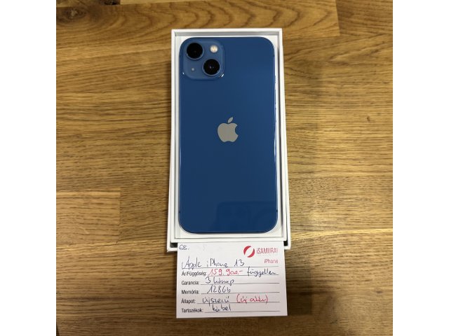 68. Apple iPhone 13 - 128 GB - Kék - ÚJ AKKU