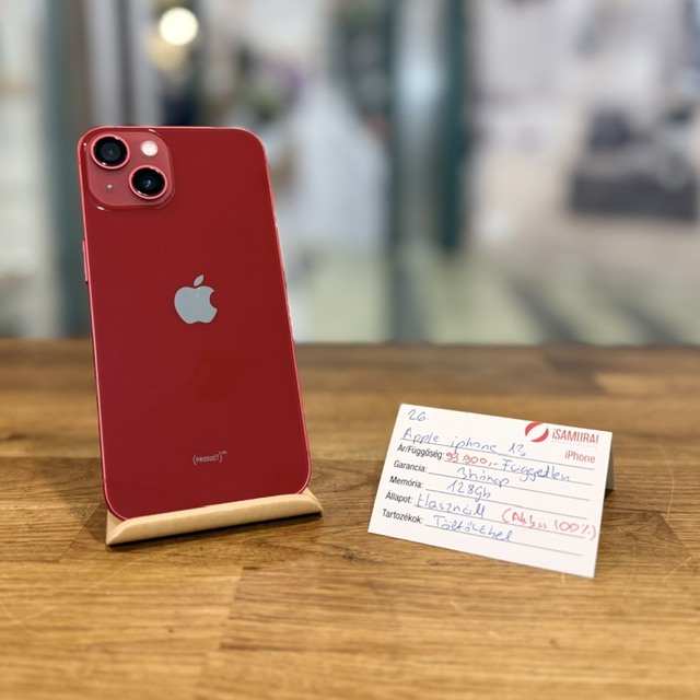Apple iPhone 13 - 128 GB - Fekete - Akku 100% (26.)