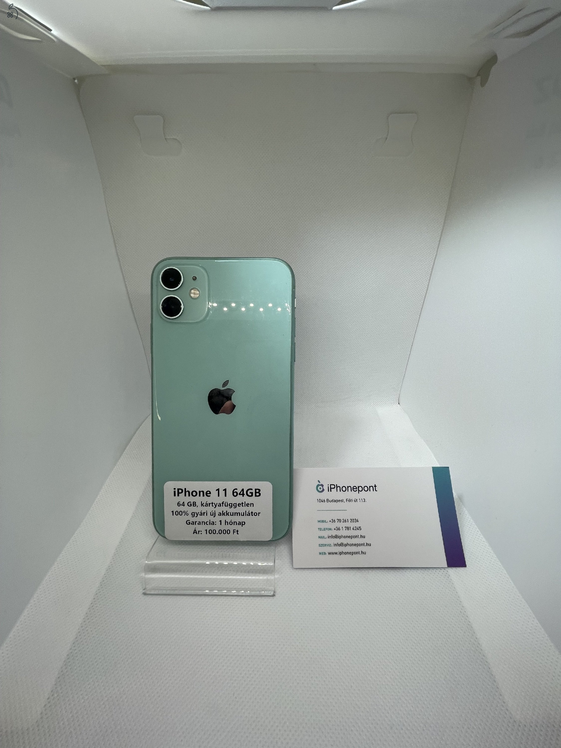 Eladó iPhone 11 (64GB) – Különleges Almazöld Színben!