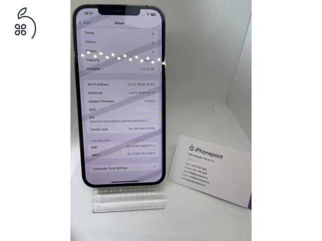 ???? iPhone 12 Pro Max 128GB – Arany Színben, 