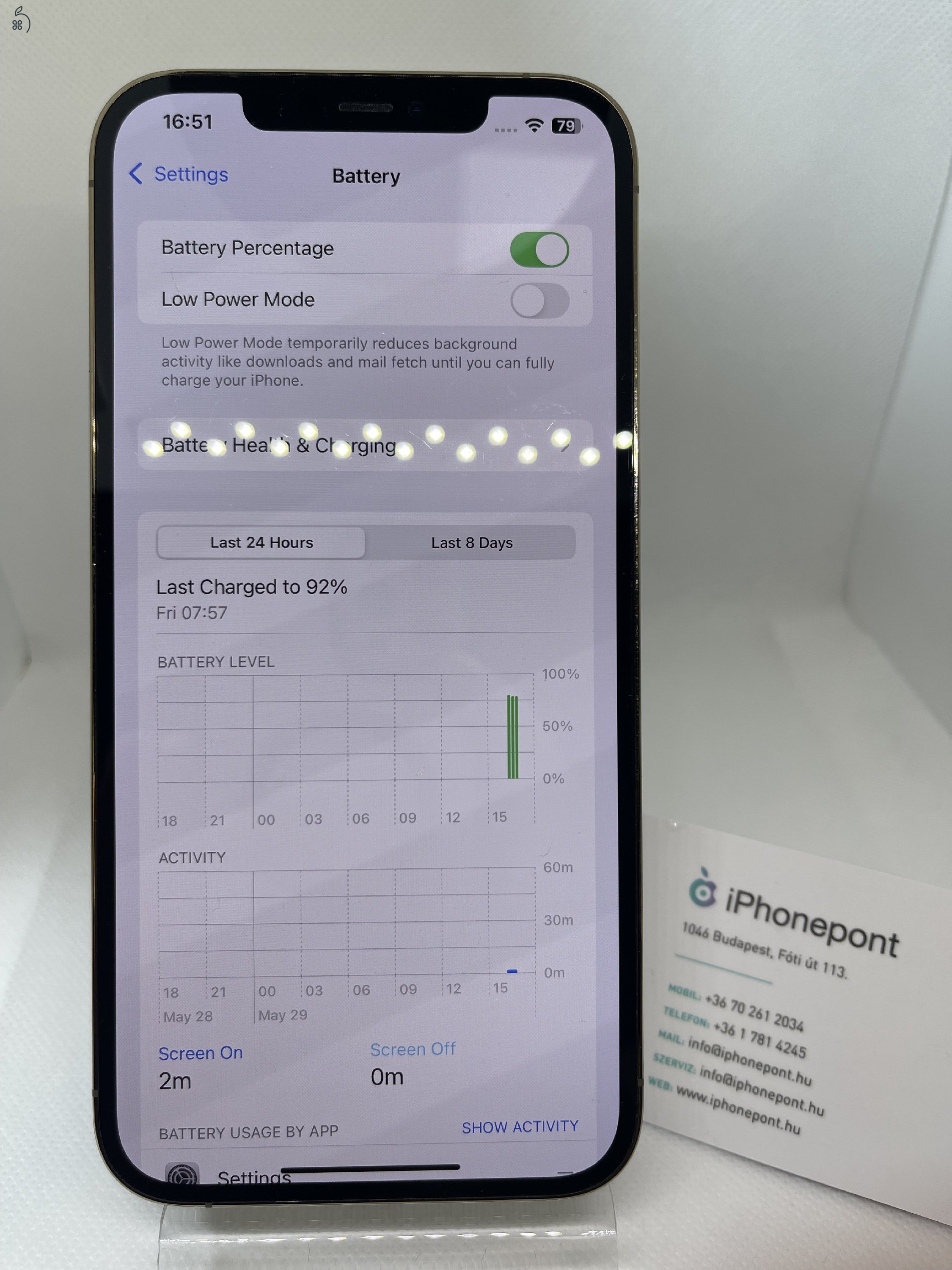 ???? iPhone 12 Pro Max 128GB – Arany Színben, 