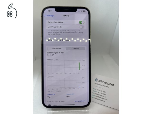 ???? iPhone 12 Pro Max 128GB – Arany Színben, 