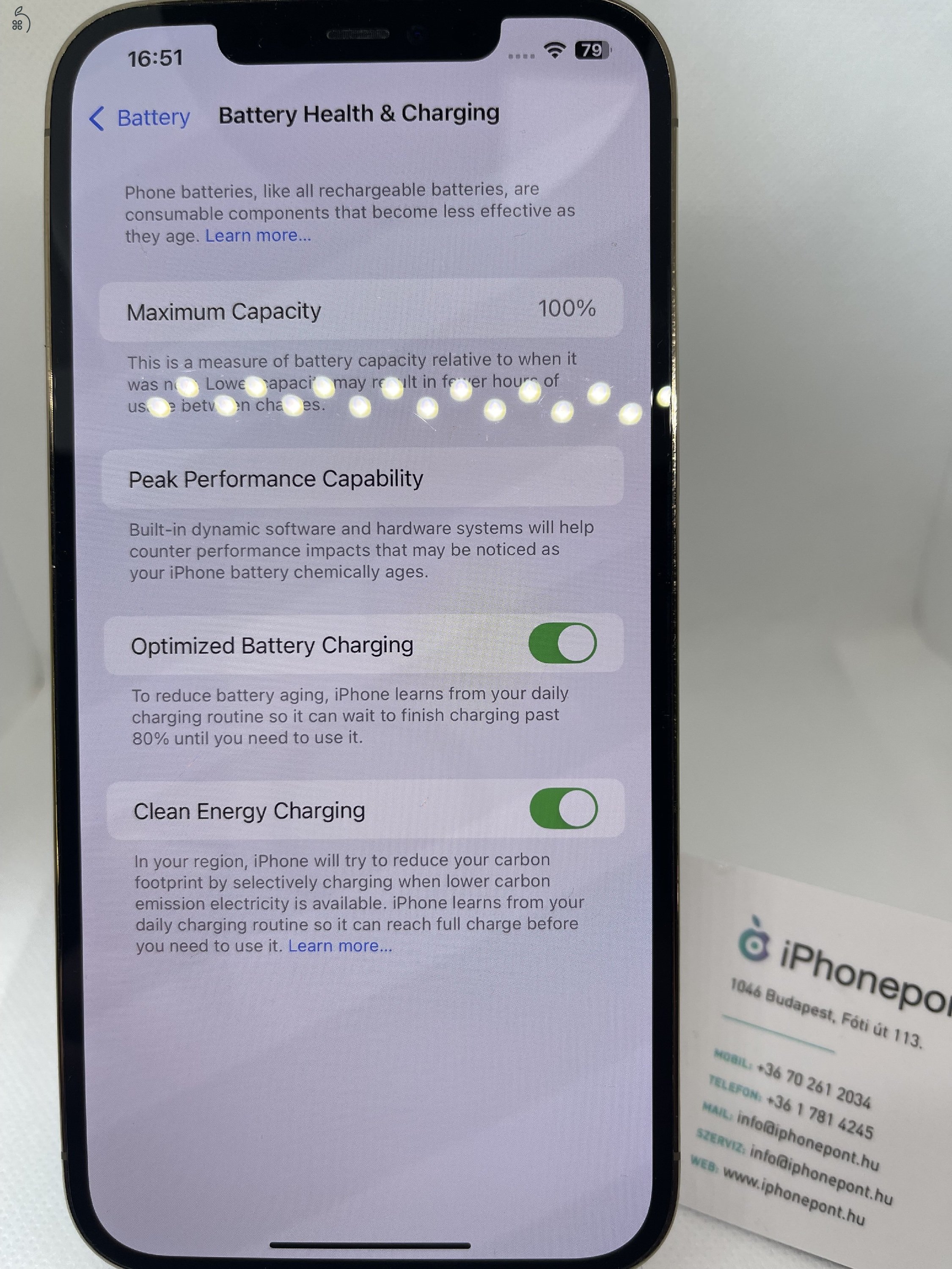 ???? iPhone 12 Pro Max 128GB – Arany Színben, 