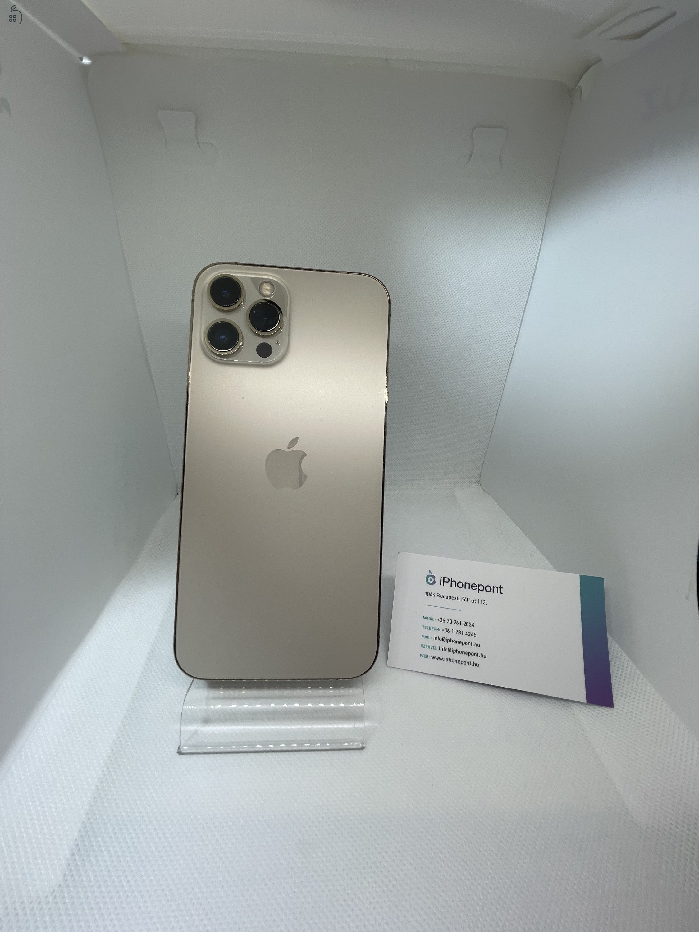 ???? iPhone 12 Pro Max 128GB – Arany Színben, 