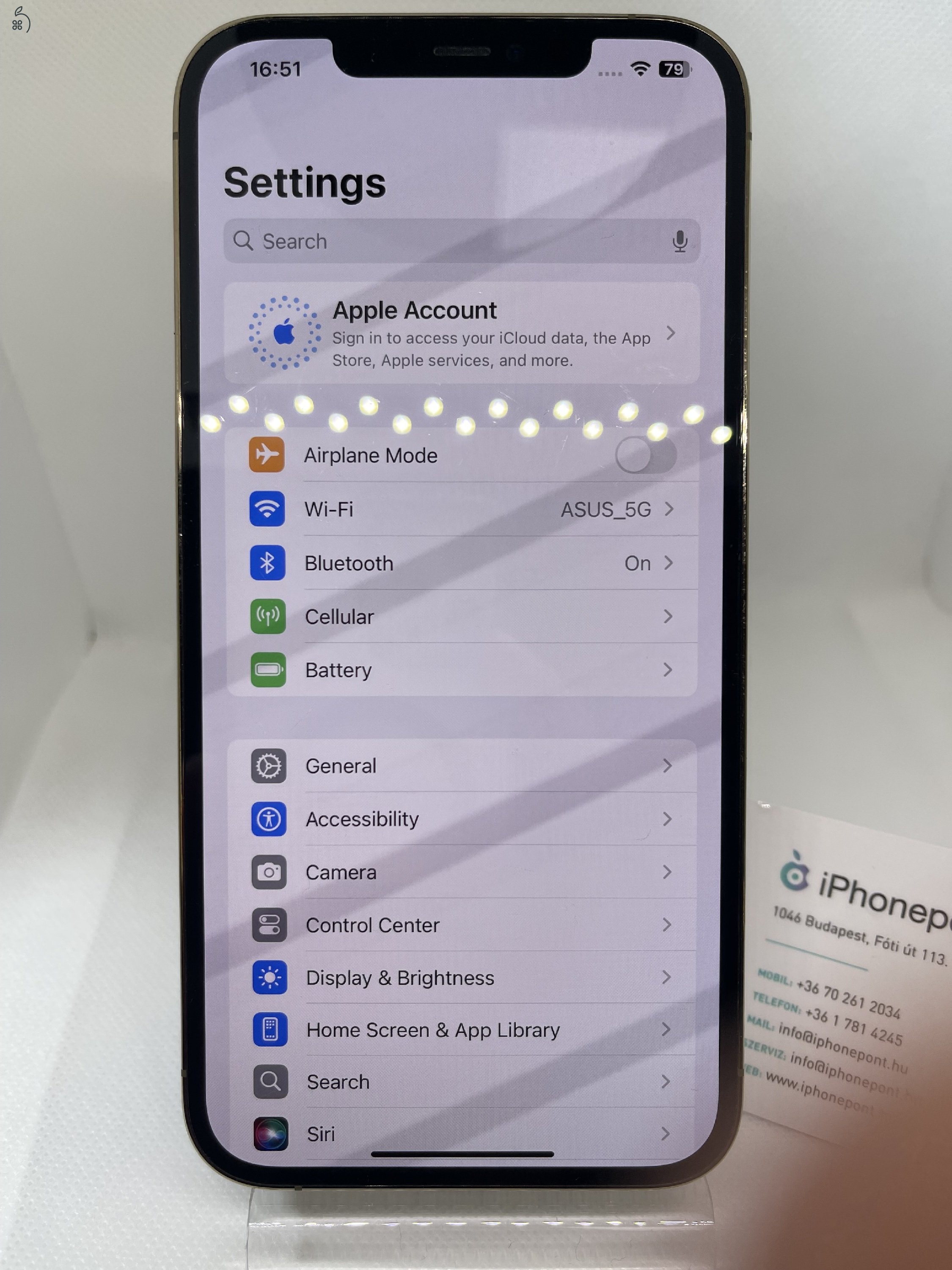 ???? iPhone 12 Pro Max 128GB – Arany Színben, 