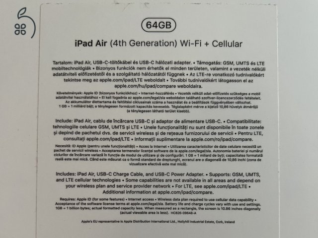 Apple iPad Air 4 Wi‑Fi + Cellular