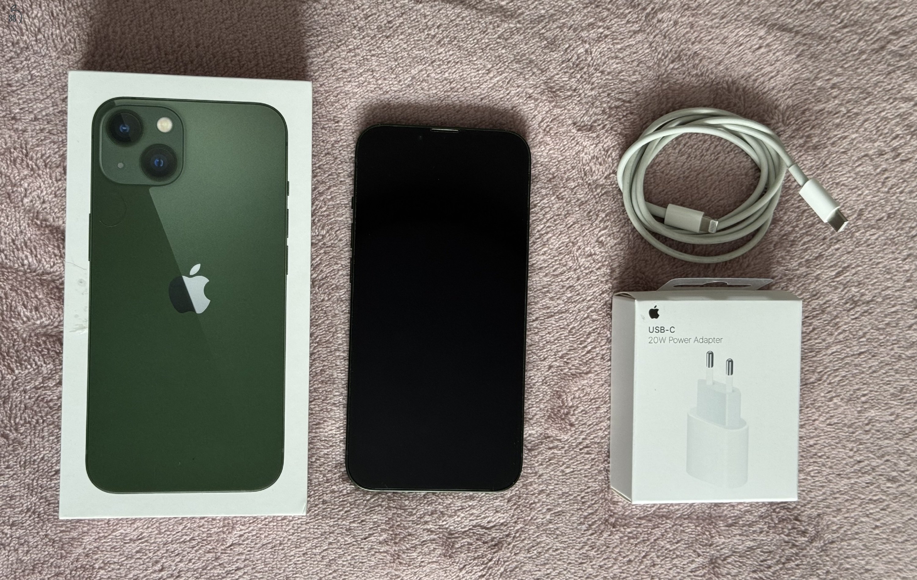 iPhone 13 128GB - AKKU 85% - Jótállás 2027.03.-hóig, kártyafüggetlen, szép állapotban
