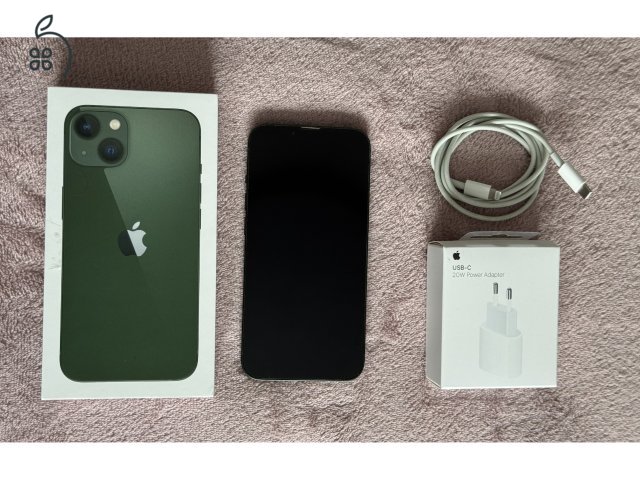 iPhone 13 128GB - AKKU 85% - Jótállás 2027.03.-hóig, kártyafüggetlen, szép állapotban