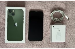 iPhone 13 128GB - AKKU 85% - Jótállás 2027.03.-hóig, kártyafüggetlen, szép állapotban