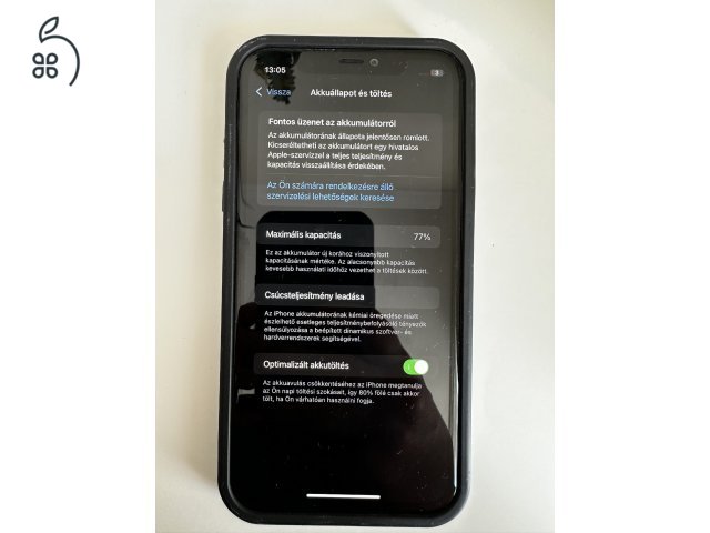 Iphone 11 64GB törött hátlap, hibátlan működés