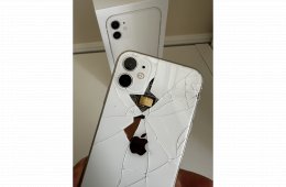 Iphone 11 64GB törött hátlap, hibátlan működés