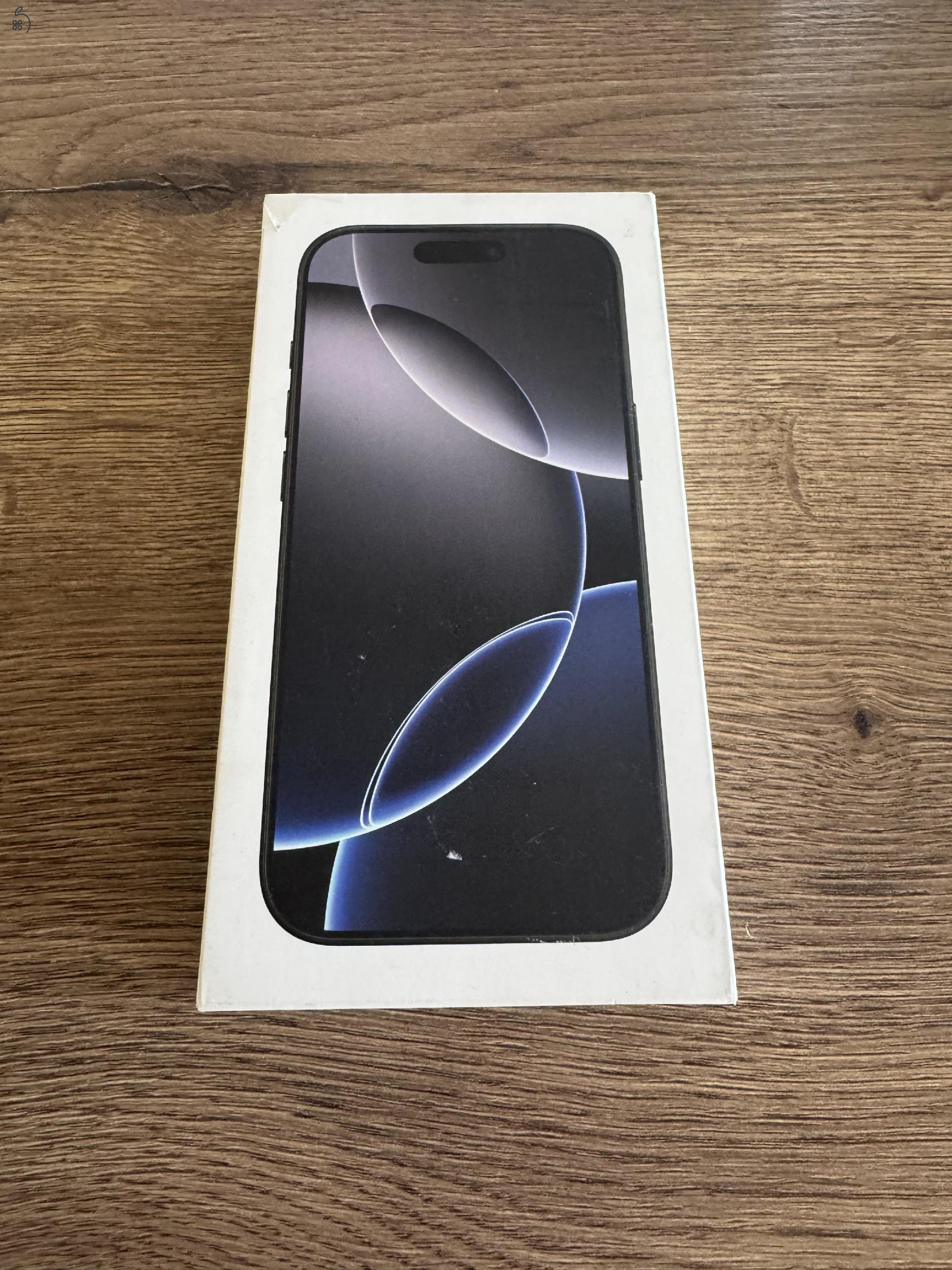 Best Price !! ÚJ - iPhone 16 Pro 128 GB Black Titán - - Apple Garancia - pár darab!!