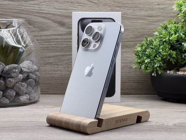 Hibátlan iPhone 15 Pro White Titanium 512GB 2 ÉV Garanciával Számlával