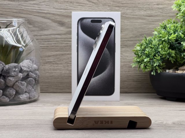 Hibátlan iPhone 15 Pro White Titanium 512GB 2 ÉV Garanciával Számlával