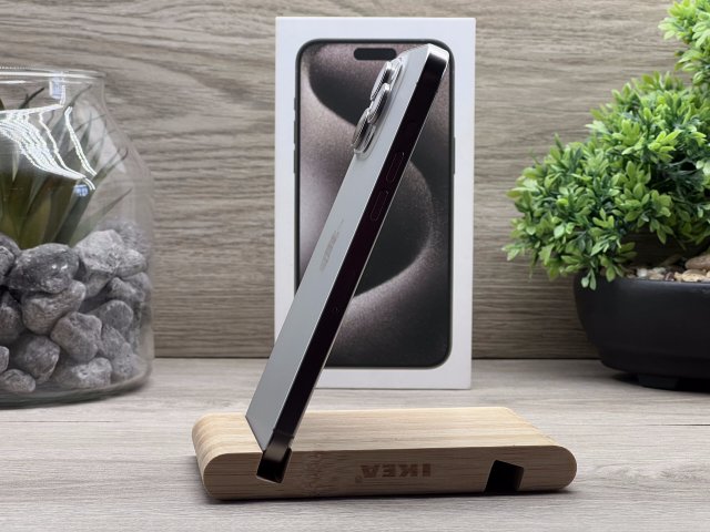 Hibátlan iPhone 15 Pro Max Natural Titanium 256GB 2 ÉV Garanciával Számlával