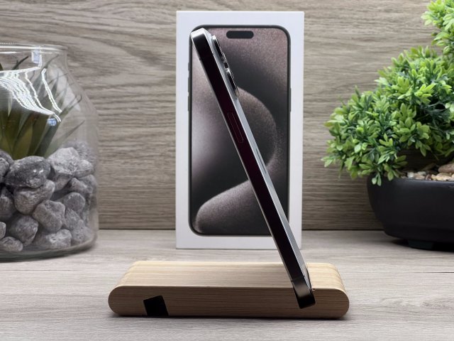 Hibátlan iPhone 15 Pro Max Natural Titanium 256GB 2 ÉV Garanciával Számlával