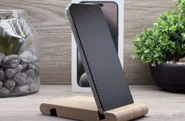 Hibátlan iPhone 15 Pro Max Natural Titanium 256GB 2 ÉV Garanciával Számlával