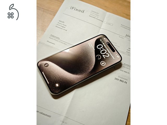 Iphone 15 Pro Max 94% akku, független, 256gb
