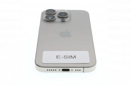 !! 1 ÉV GARANCIA !! Apple iPhone 15 Pro 128 GB Natural Titanium 94%